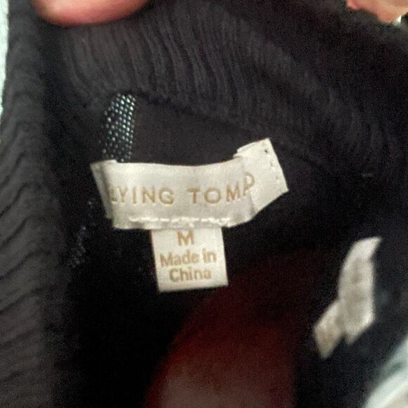 Flying Tomato Sequin Balloon Sleeve Sweater Sparkle Holiday Size Medium - Picture 2 of 5